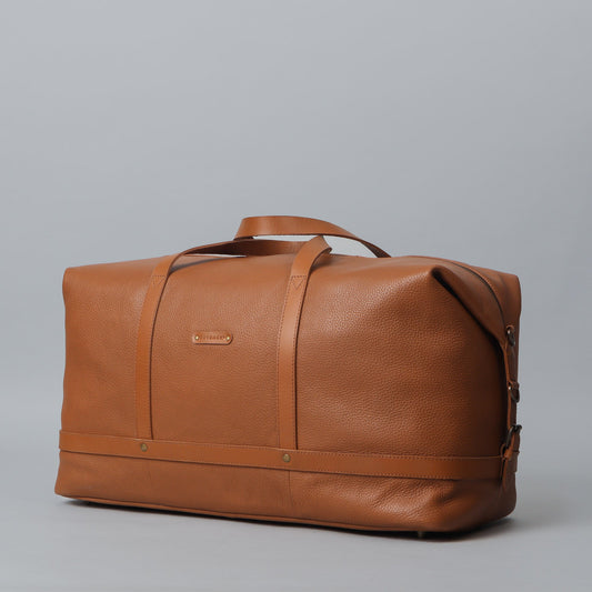 Handcrafted Runway Full Grain Leather Travel Duffel Bag