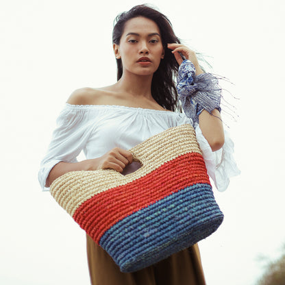 SAYAN Raffia Tote Bag